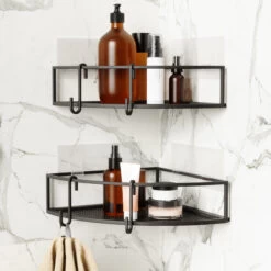 Set Of 2 Corner Shower Caddies - Cubiko