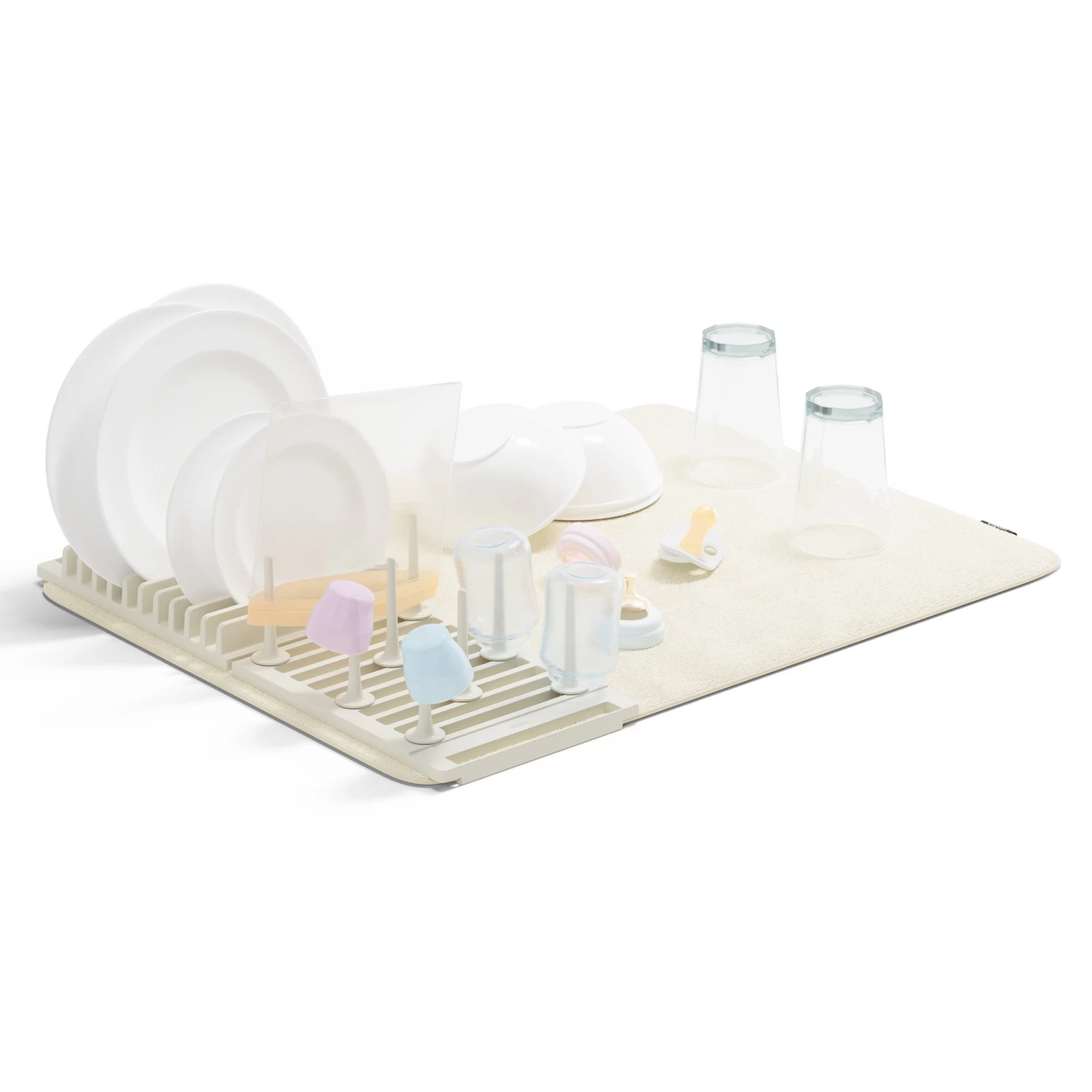 Peg Drying Rack With Mat - Udry - Linen 6 Peg Drying Rack With Mat - Udry - Linen - Image 6