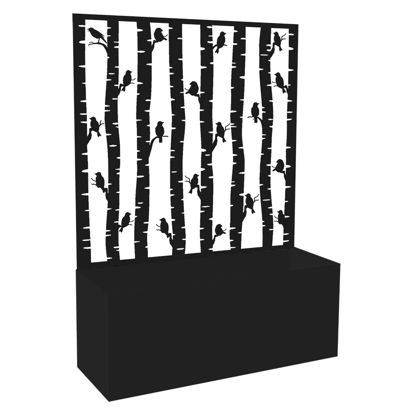 Planter With Trellis Screen - Deer 2 Planter With Trellis Screen - Deer - Image 2