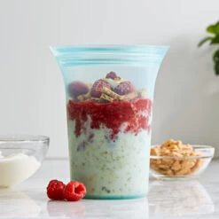 Reusable Zip Top Food Storage Cup - 710ml - Lavender -Home Essentials Shop pic 10092 3 62c57c10363a1