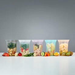 Reusable Zip Top Food Storage Cup - 710ml - Lavender -Home Essentials Shop pic 10092 3 62c57c4f46cf5