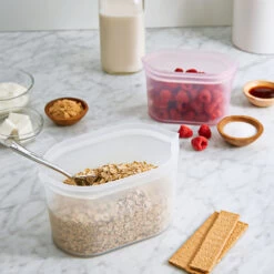 Reusable Zip Top Food Storage Container - 710ml - Lavender -Home Essentials Shop pic 10093 3 62c58828d3a78