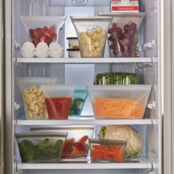 Reusable Zip Top Food Storage Containers - Set Of 8 - Frost 10 Reusable Zip Top Food Storage Containers - Set Of 8 - Frost -Home Essentials Shop pic 10095 3 62c5a132744f9