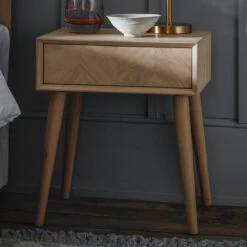 1 Drawer Side Table - Roma