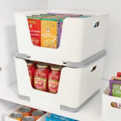 Stackable Storage Basket - Open Front -Home Essentials Shop pic 10336 3 63207ff2b786d