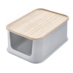 Open Front Storage Bin With Lid -Home Essentials Shop pic 10350 3 632c7b3223534