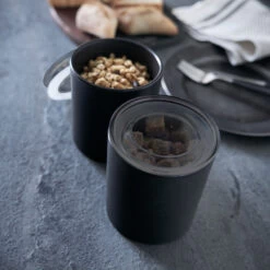 Stackable Ceramic Canister - Large - White -Home Essentials Shop pic 10361 3 633d41e4721b0