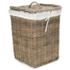 Rattan Laundry Hamper With Lid - Large