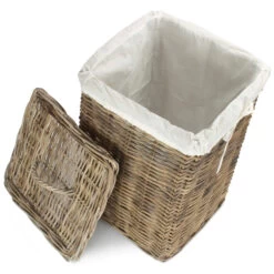 Rattan Laundry Hamper With Lid - Large -Home Essentials Shop pic 10368 3 633d97b87b647