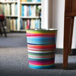 Metal Wastepaper Bin - Confetto -Home Essentials Shop pic 10403 3 63624dbb4b816