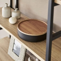 Round Storage Container With Lid - Shallow - White -Home Essentials Shop pic 10434 3 63986e5070dca