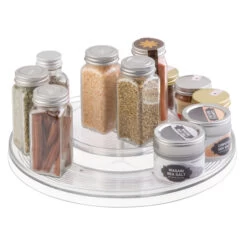 Rotating Kitchen Cupboard Organiser - 2 Tier -Home Essentials Shop pic 10435 3 6398a977a6cda