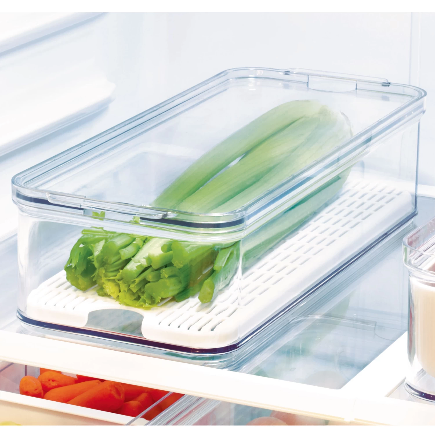 Lidded Fridge And Pantry Storage Container - Crisp 1 Lidded Fridge And Pantry Storage Container - Crisp