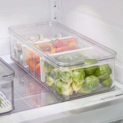 Fridge And Pantry Organiser With Dividers - Crisp Large