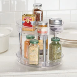 2 Tier Kitchen Cupboard Turntable