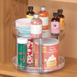 2 Tier Kitchen Cupboard Turntable -Home Essentials Shop pic 10475 3 63bc3ceedffa1