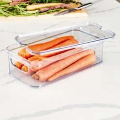 Rectangular Lidded Fridge Storage Box - Crisp