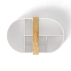 Oval Handled Storage Caddy - Bellwood - Black & Walnut -Home Essentials Shop pic 10497 3 63da66d1724c0