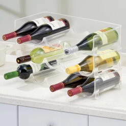 Stackable 5 Bottle Storage Rack - Linus -Home Essentials Shop pic 10503 3 63ebb79112588