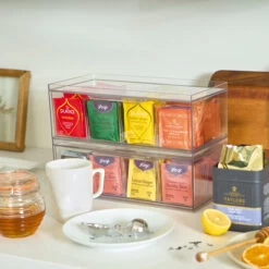 Stackable Teabag Storage Box - Crisp -Home Essentials Shop pic 10563 3 642d7e7488a57