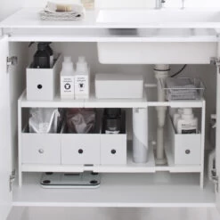 Under Sink Organiser - Tower - White -Home Essentials Shop pic 10567 3 6433c57b09321