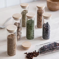 Glass Spice Jars - Set Of 7