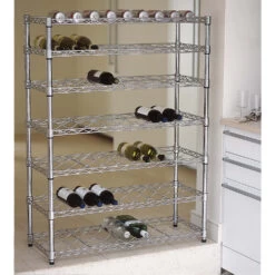Olympic Shelving Unit - Wine Rack - 140cm High X 120cm Wide X 30cm Deep