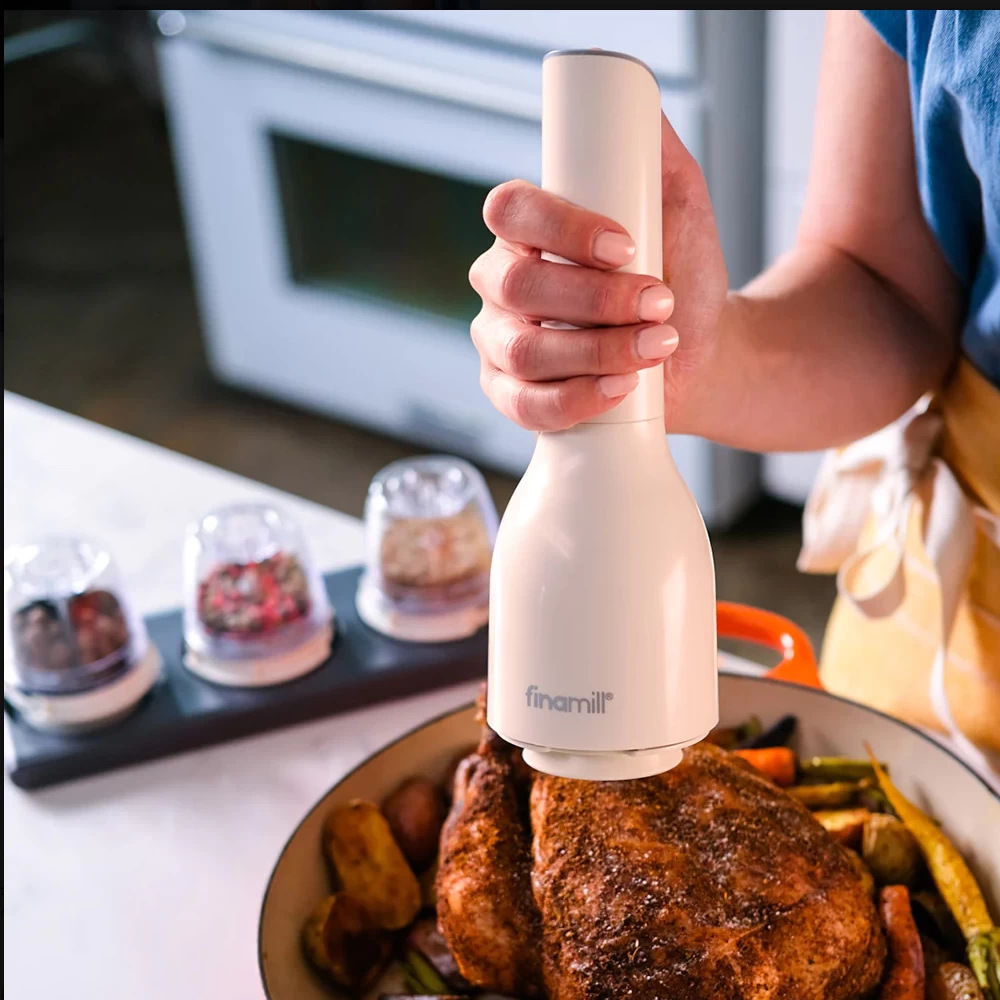 Herb And Spice Grinder - Finamill - White 3 Herb And Spice Grinder - Finamill - White - Image 3