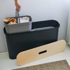 Smartstore Collect 46L Recycling Bin - Slim - White