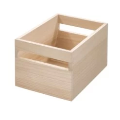 Wooden Pantry Storage Bin With Handle - Tall Medium -Home Essentials Shop pic 10659 3 64c910cfd791d