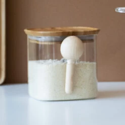 Glass Canister With Measuring Spoon - 800ml