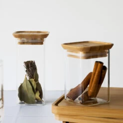 Set Of 2 Spice Jars - 240ml