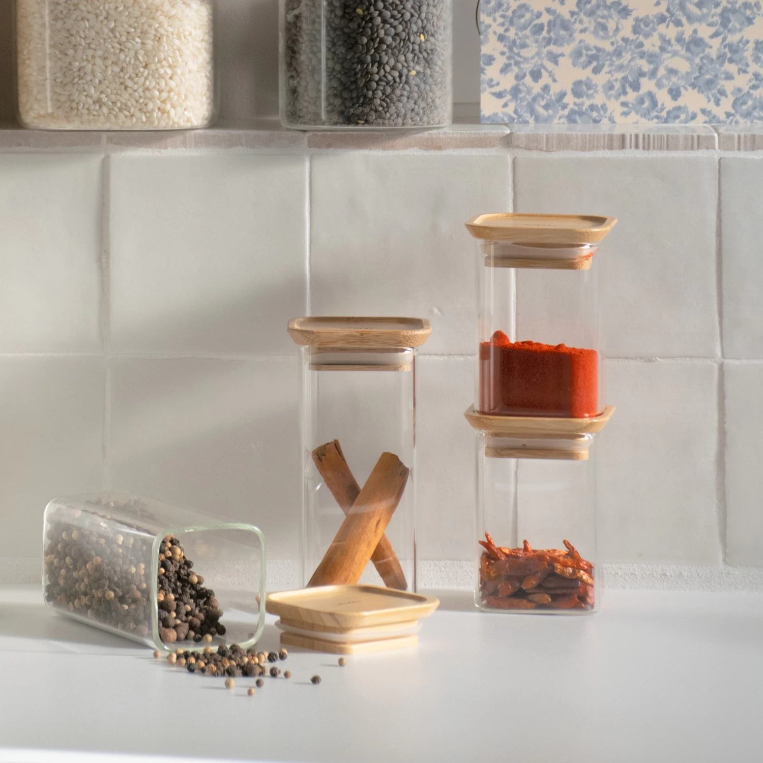 Set Of 2 Spice Jars - 320ml 2 Set Of 2 Spice Jars - 320ml - Image 2