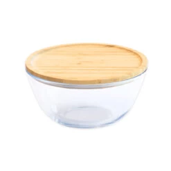 Glass Mixing Bowl With Bamboo Lid - 770ml 8 Glass Mixing Bowl With Bamboo Lid - 770ml -Home Essentials Shop pic 10741 3 6501af44e2697