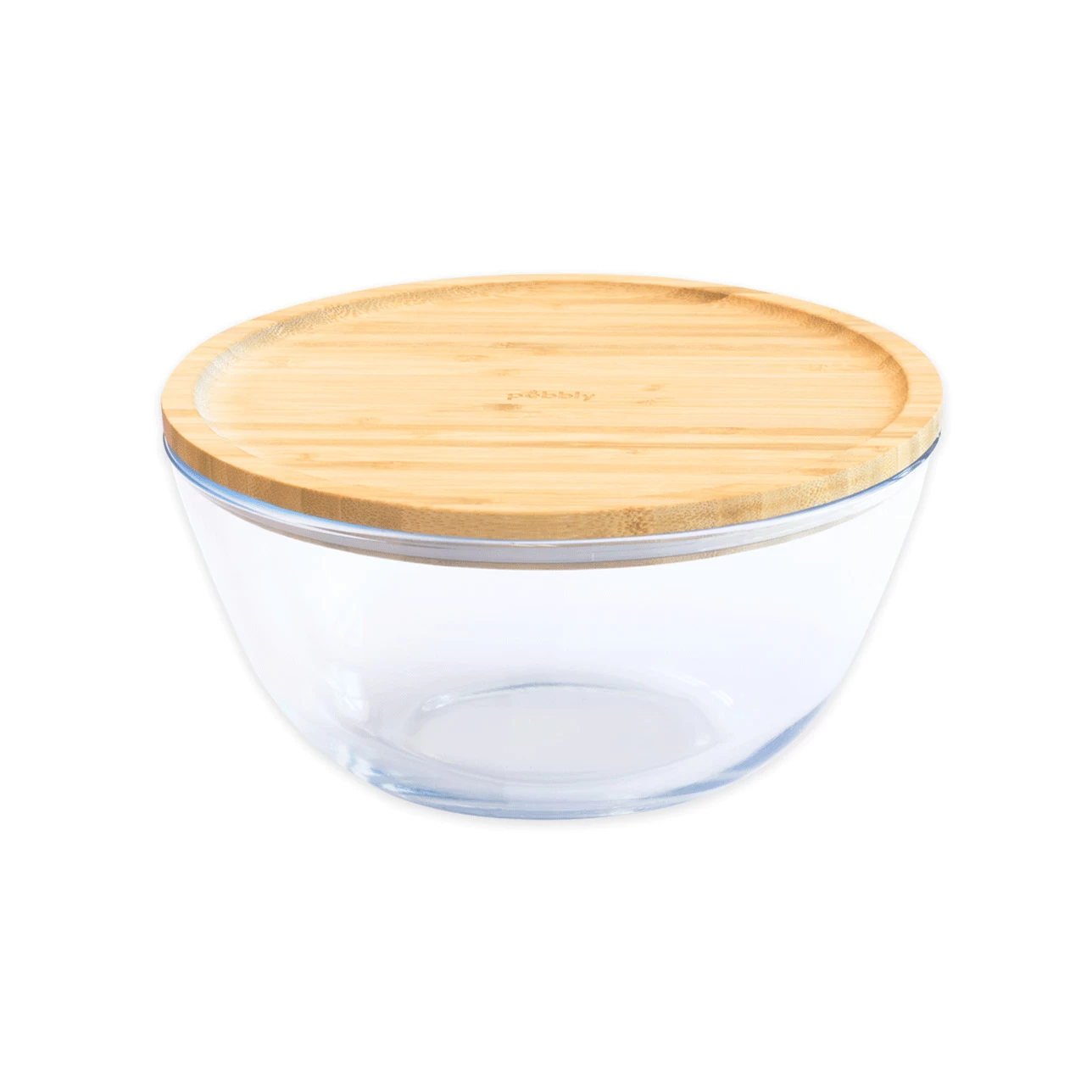 Glass Mixing Bowl With Bamboo Lid - 770ml 4 Glass Mixing Bowl With Bamboo Lid - 770ml - Image 4