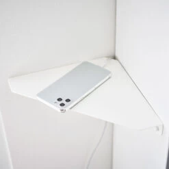 Wall Mounted Corner Shelf - White -Home Essentials Shop pic 10776 3 652e5d0da27fa