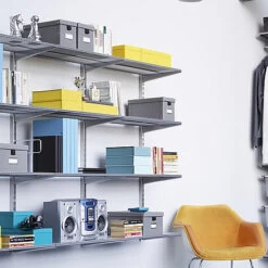 Elfa Office Shelving Solution - Platinum