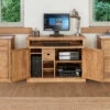 Solid Oak Hidden Home Office - Mobel