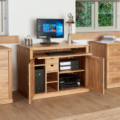 Solid Oak Hidden Home Office - Mobel -Home Essentials Shop pic 2301 3 5f968ec05d707