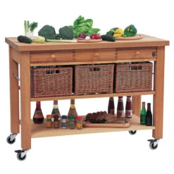 Lambourn 3 Drawer Kitchen Trolley