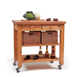 Lambourn 2 Drawer Kitchen Trolley
