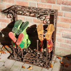 Wellington Boot Rack - Wrought Iron