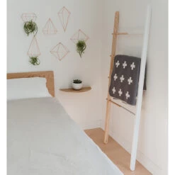 Hub Towel Ladder Rack - Walnut And Black -Home Essentials Shop pic 3250 3 5d9f3dafbf4a3