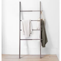 Hub Towel Ladder Rack - Walnut And Black -Home Essentials Shop pic 3250 3 5d9f3db68e8e2