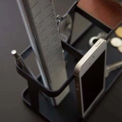 Tower Storage Station - Black And Dark Wood -Home Essentials Shop pic 3465 3 5dd40bcd572f0