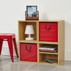 Handbridge Storage Cube - Set 4 - Oak