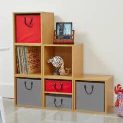 Handbridge Storage Cube - Set 5 - Oak