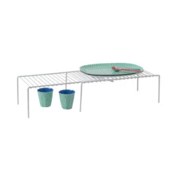 Extendable Kitchen Cupboard Shelf - White -Home Essentials Shop pic 3868 3 5faabb64f35e3