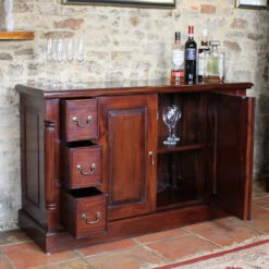 Solid Mahogany 6 Drawer Sideboard - La Roque