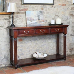 Solid Mahogany Console Table - La Roque